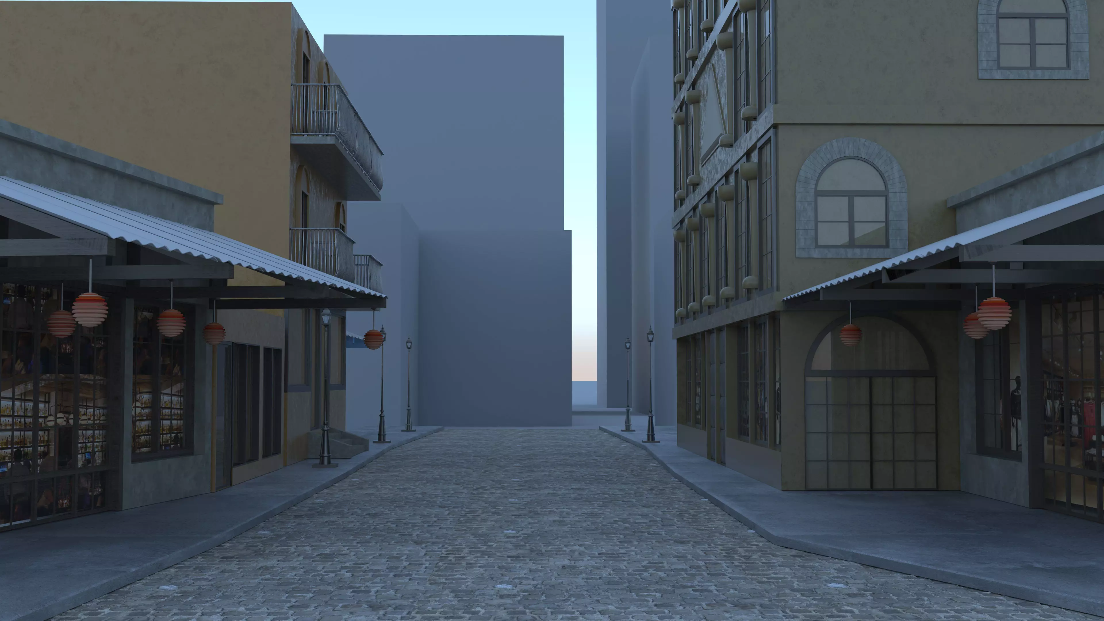Exterior Buildings 3D model
