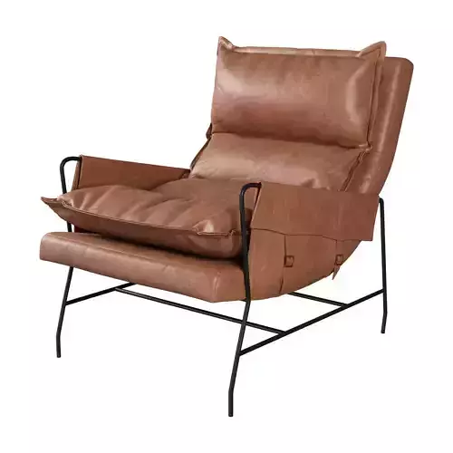 Potterybarn Hugh Leather Armchair