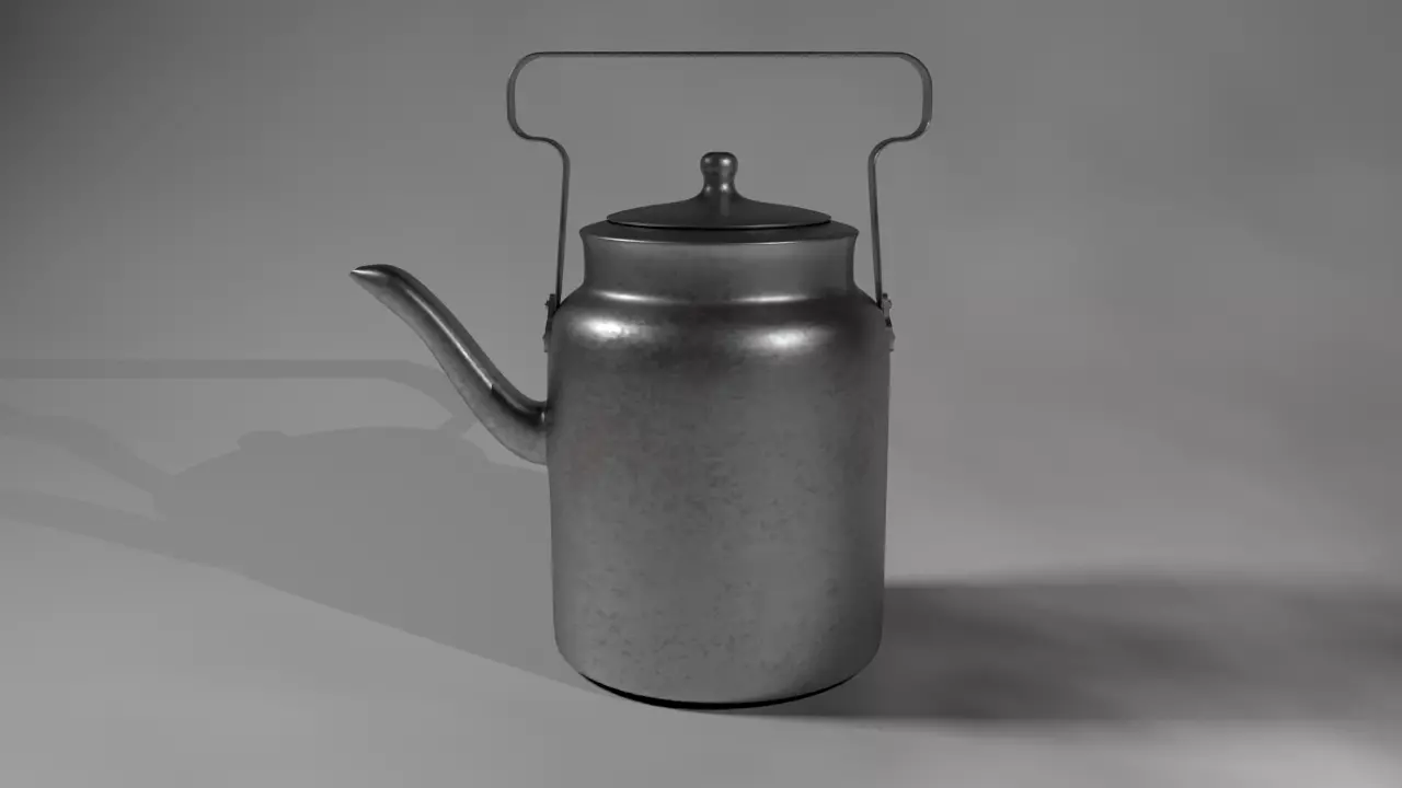 Tea pot 3d model Free low-poly 3D model