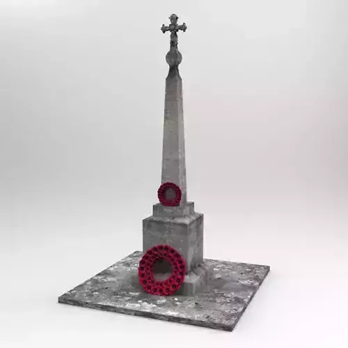 Memorial british war 3D model