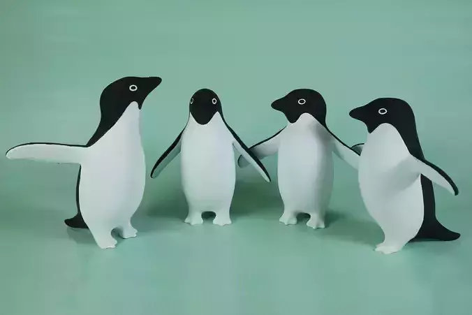 Adelie Penguins 3D print model