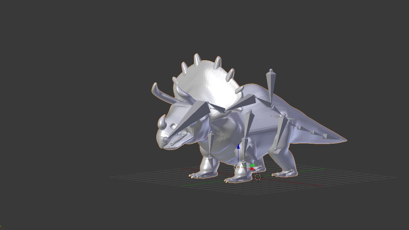 Triceratops - Dinosaur - Rigged Free low-poly 3D model_2
