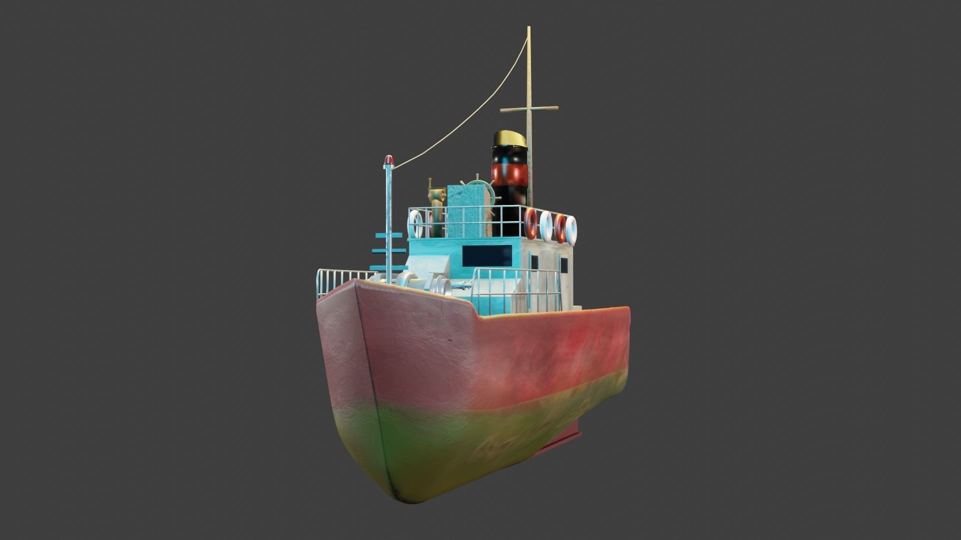 vessel boat 3D model_1