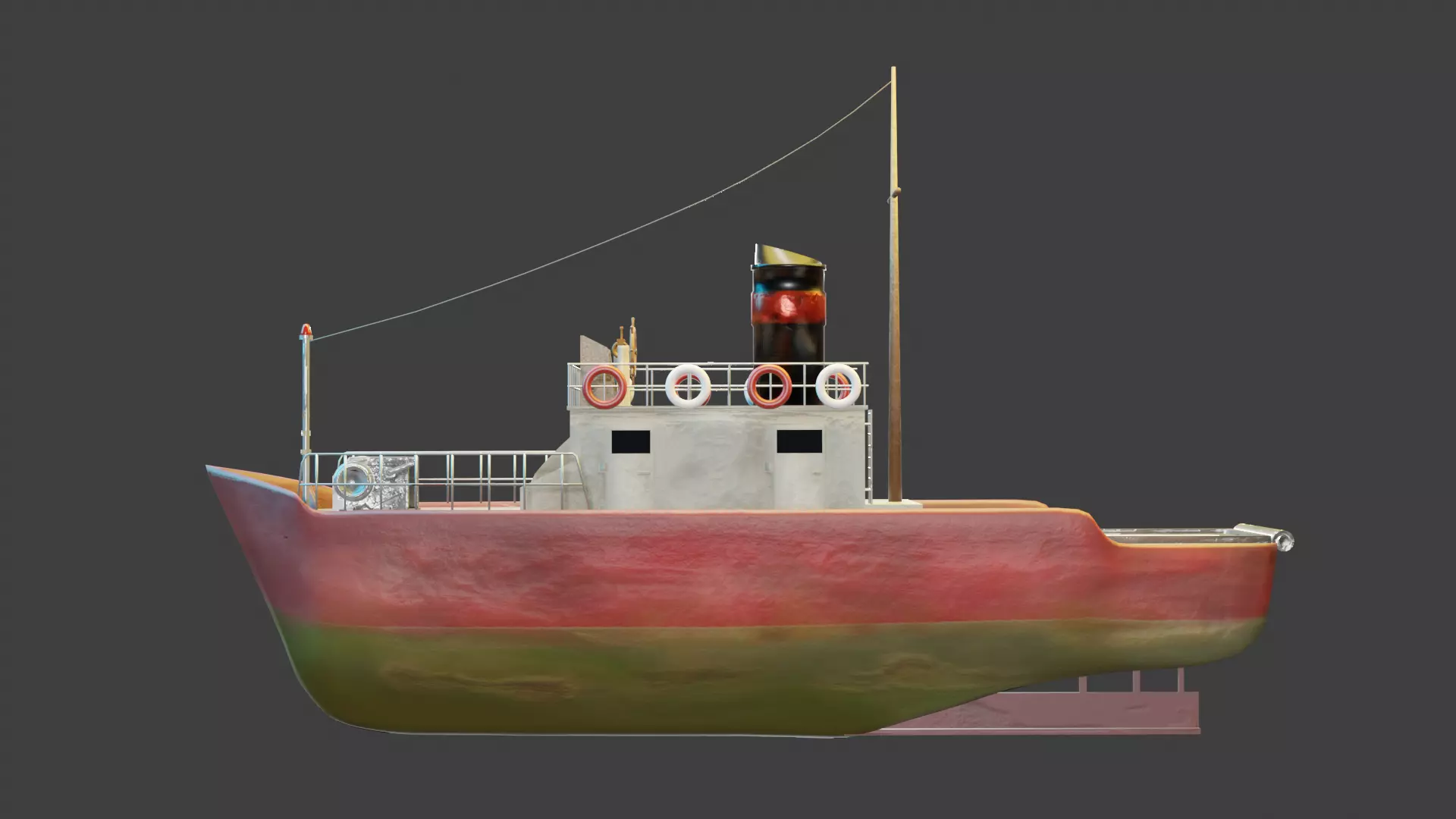 vessel boat 3D model_0