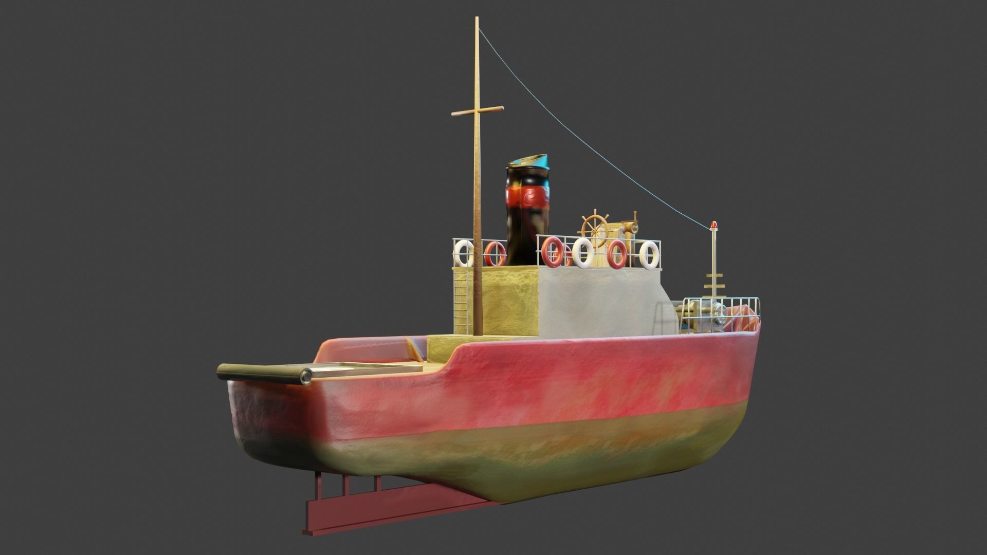 vessel boat 3D model_3
