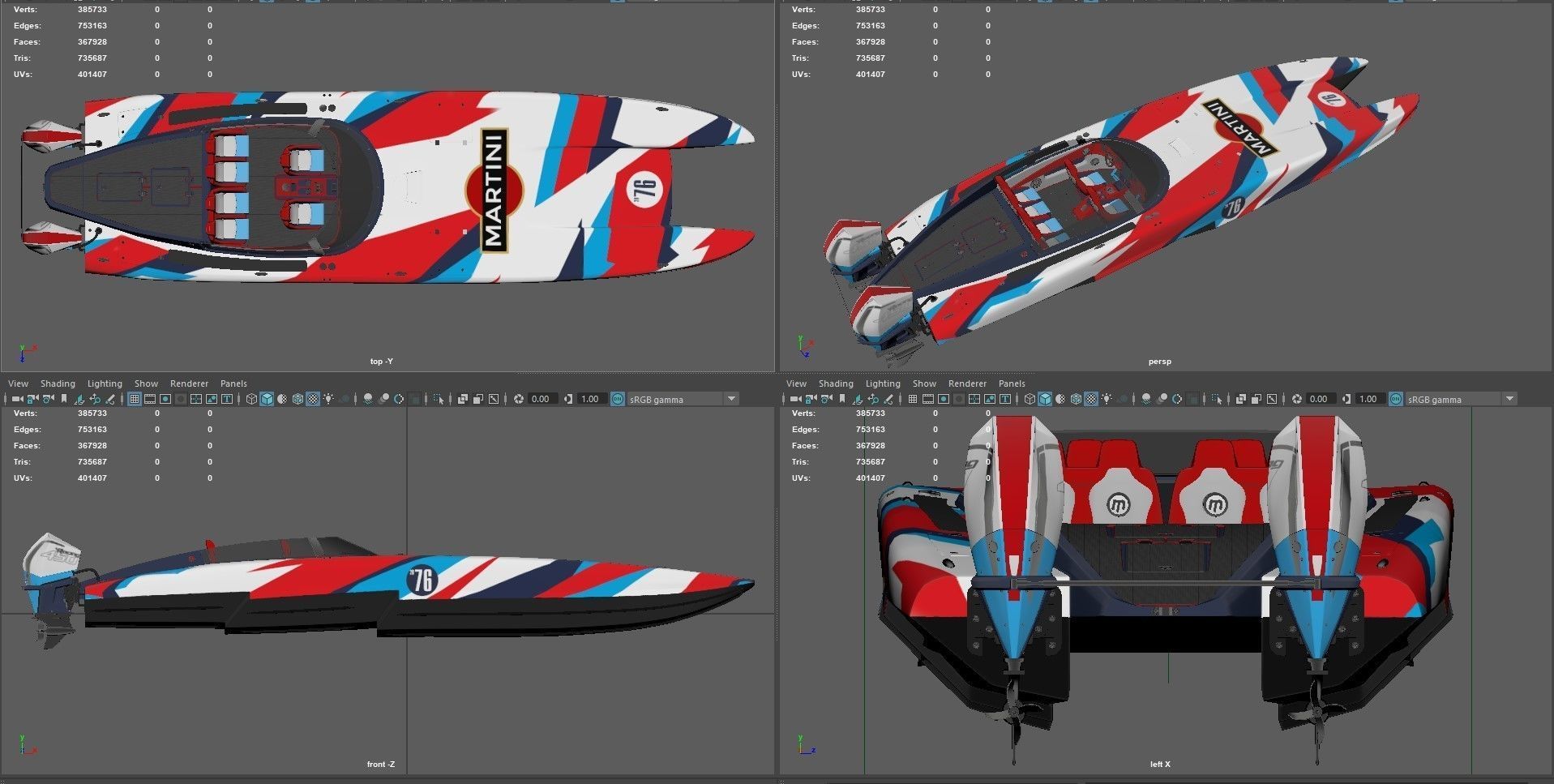  Powerboat  MARTINI  3D model_12