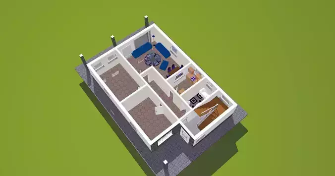 House 22 3D print model
