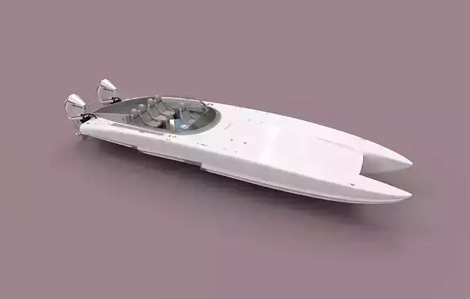 Powerboat C3800  white 3D model