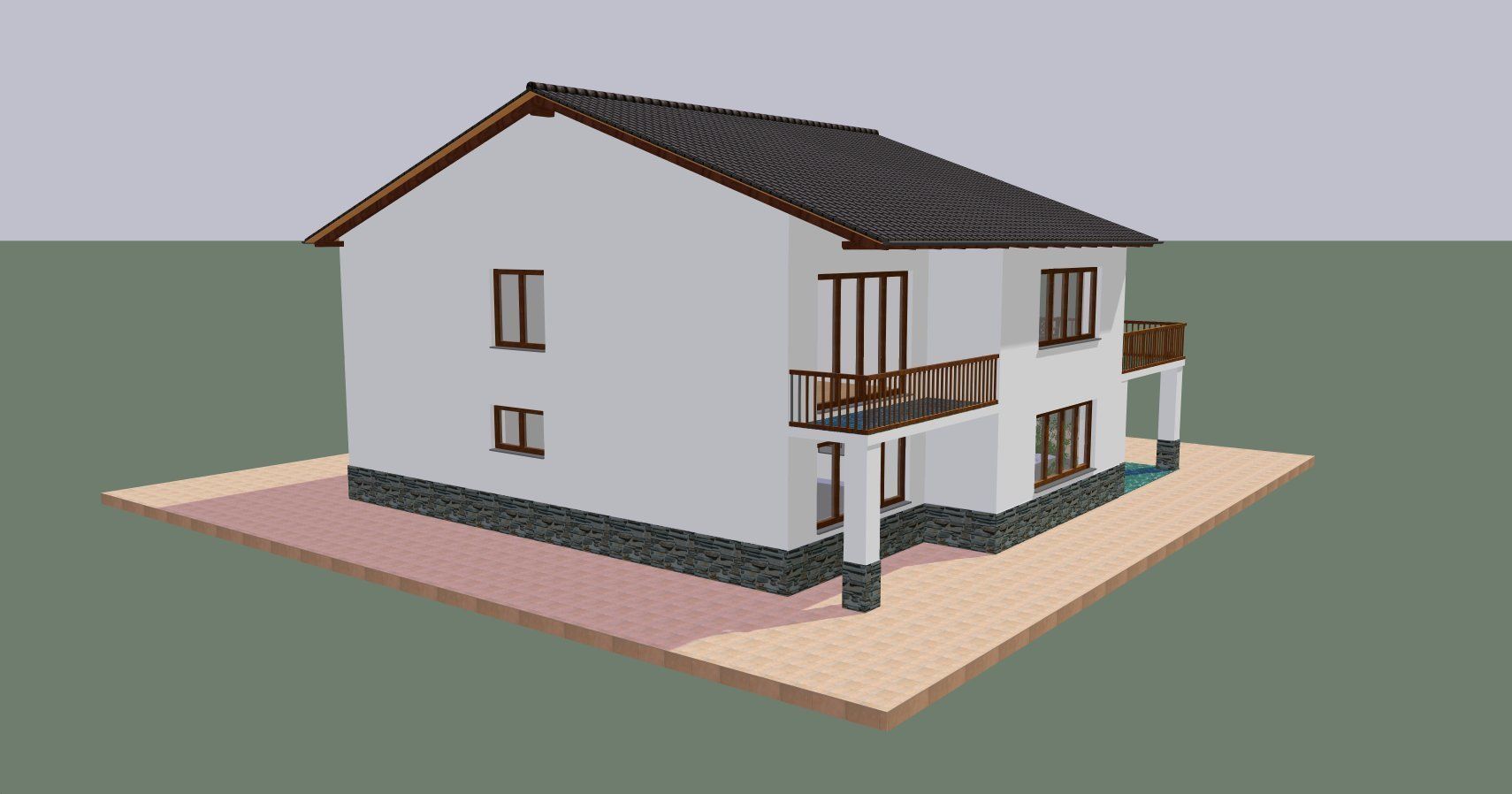 House 23 3D print model_3