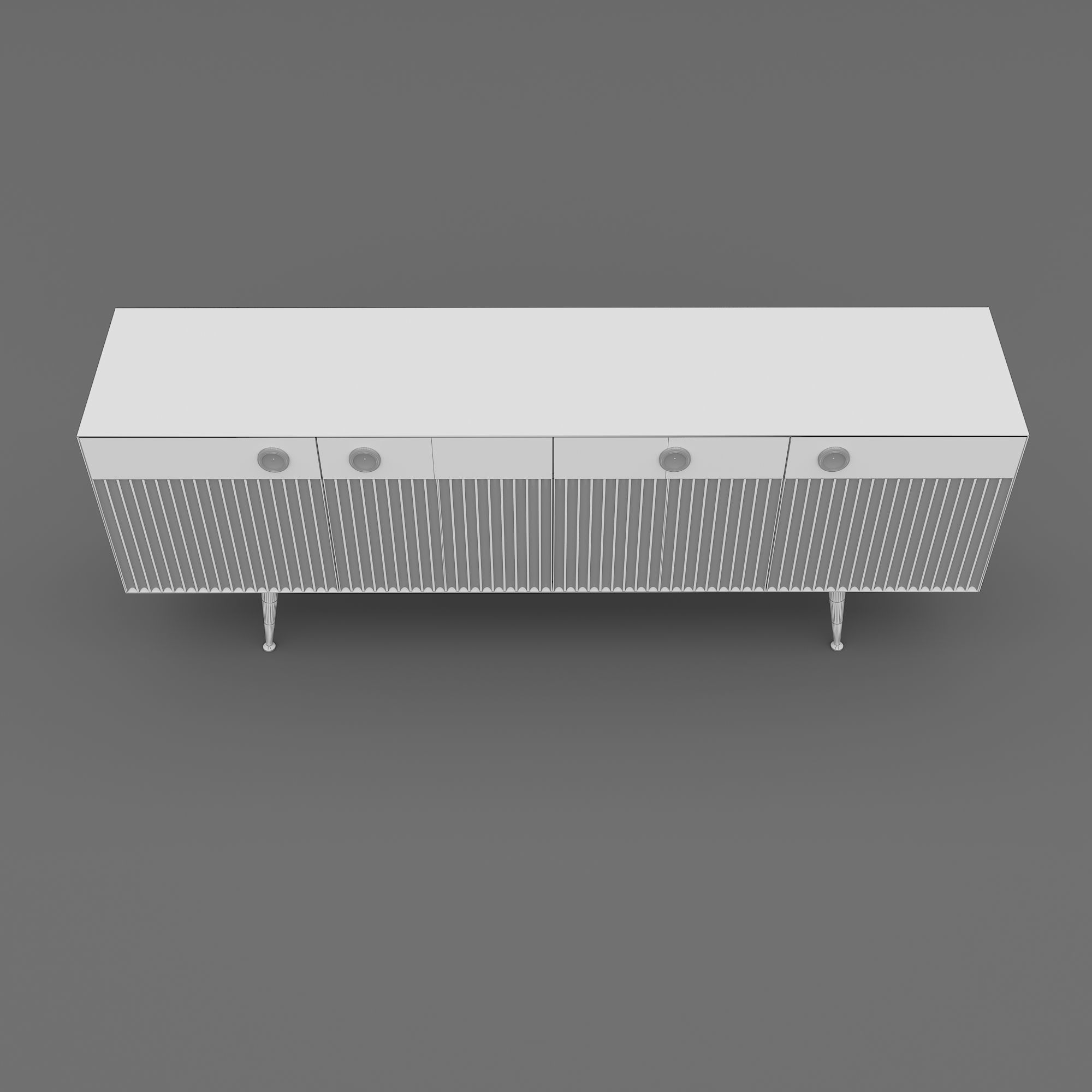 Console Dresser Classi 3D model_10