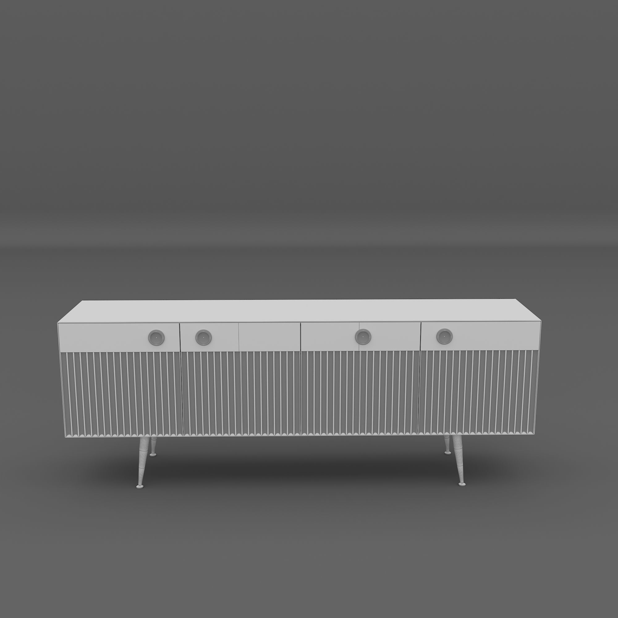 Console Dresser Classi 3D model_8