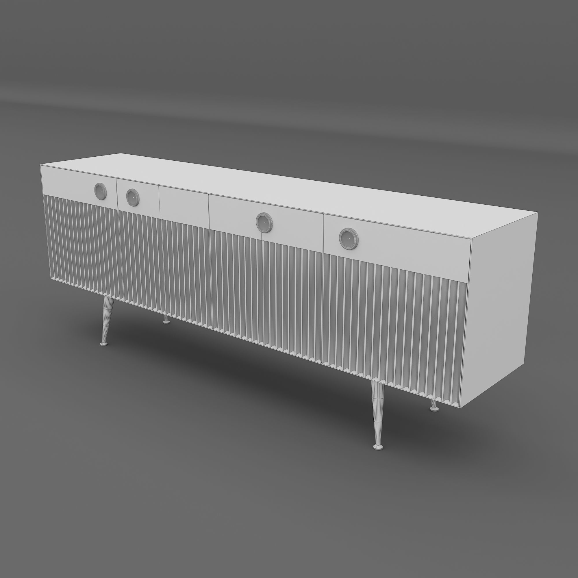 Console Dresser Classi 3D model_9