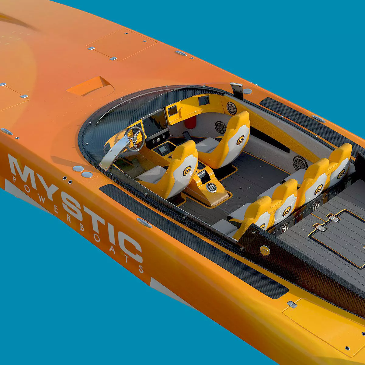 Powerboat C3800  3D model_0