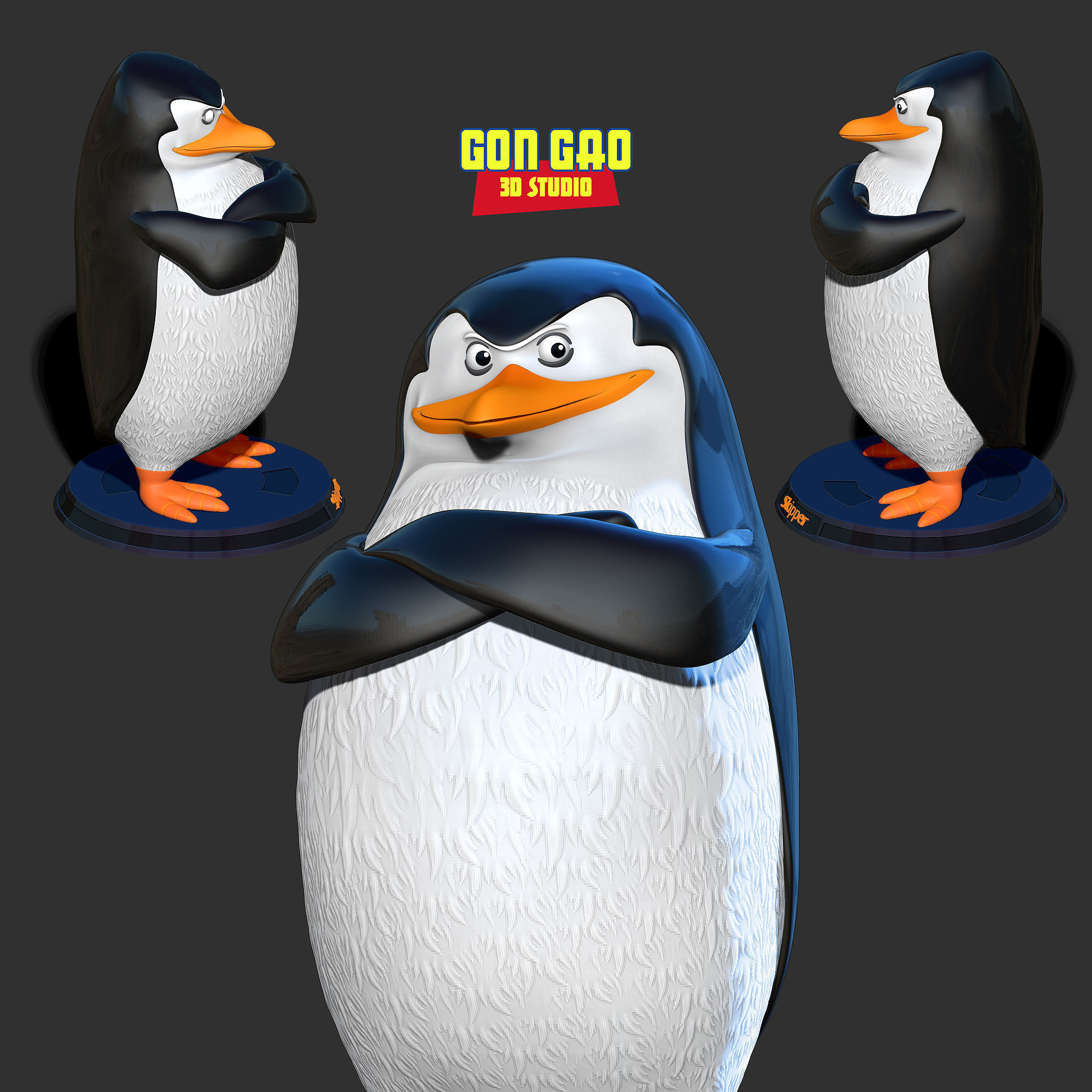 Skipper - Madagascar 3D print model_1
