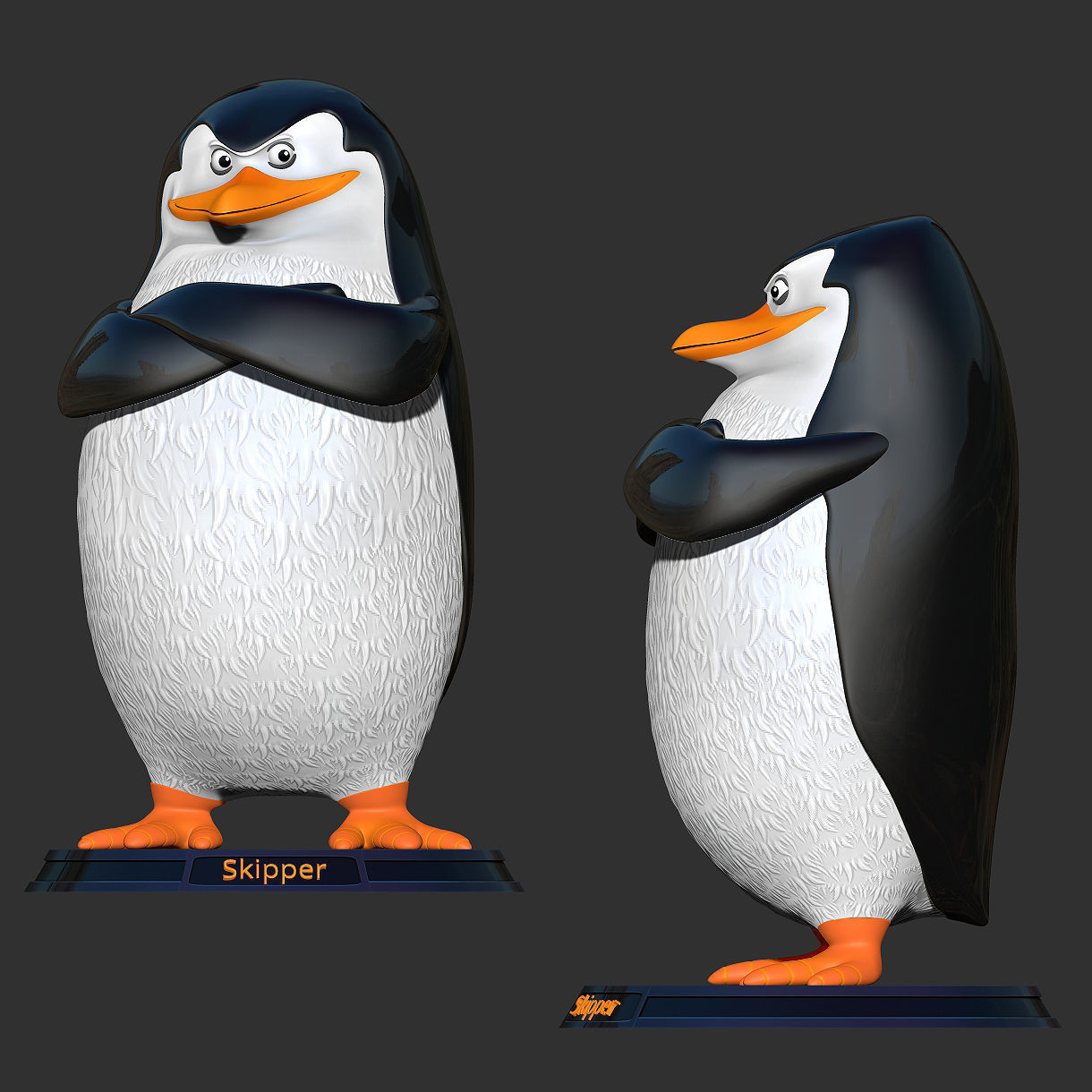Skipper - Madagascar 3D print model_3