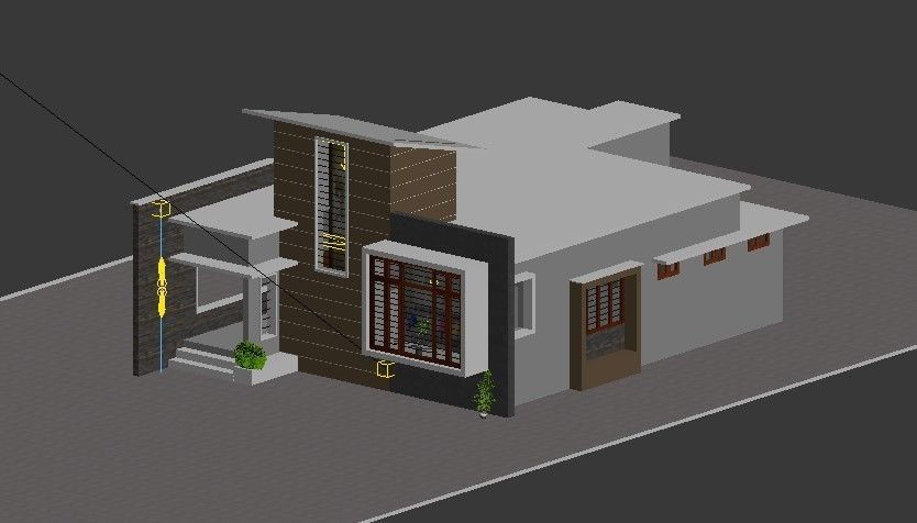 HOME 1 house in india 3D model_5