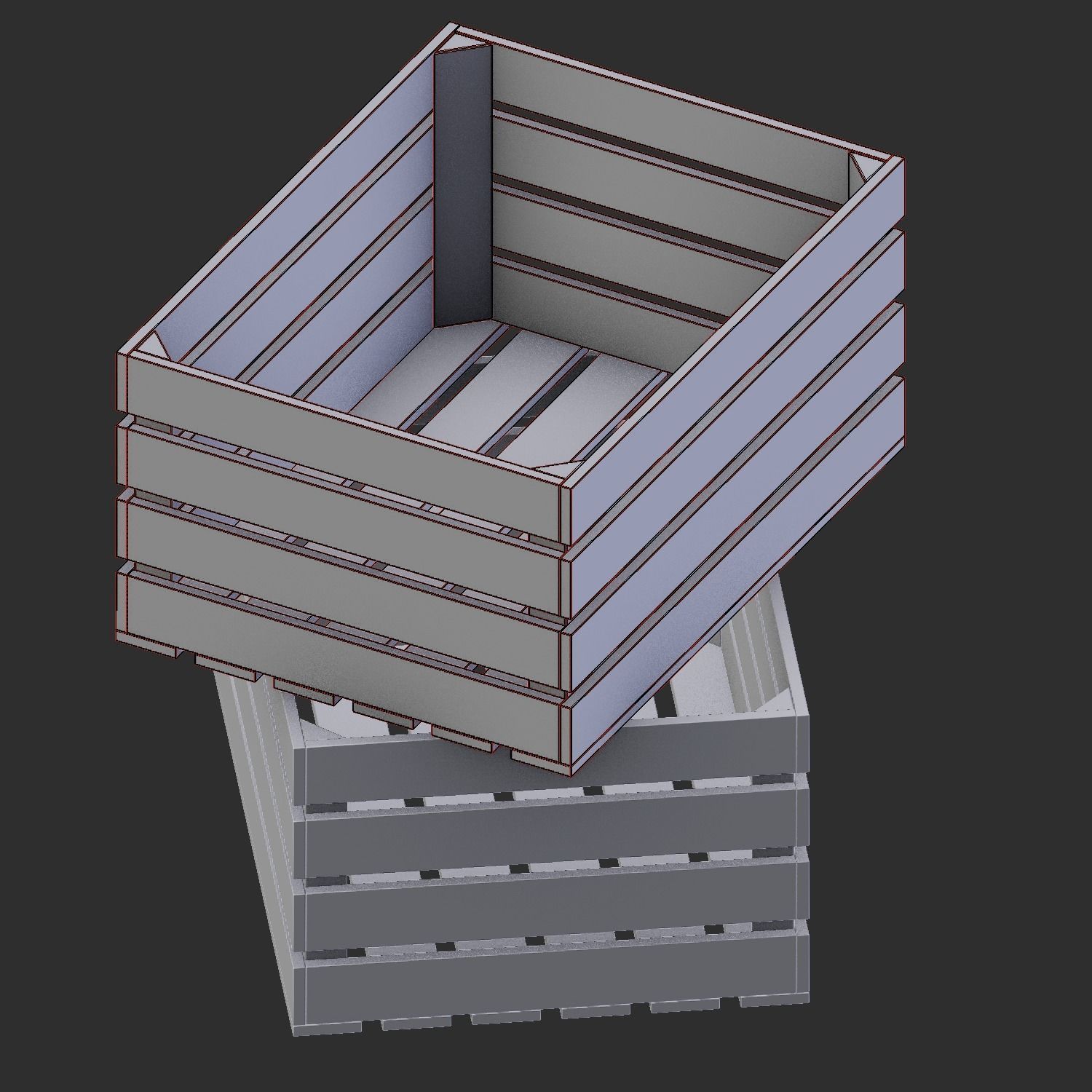 Box for potatoes 3D model_16
