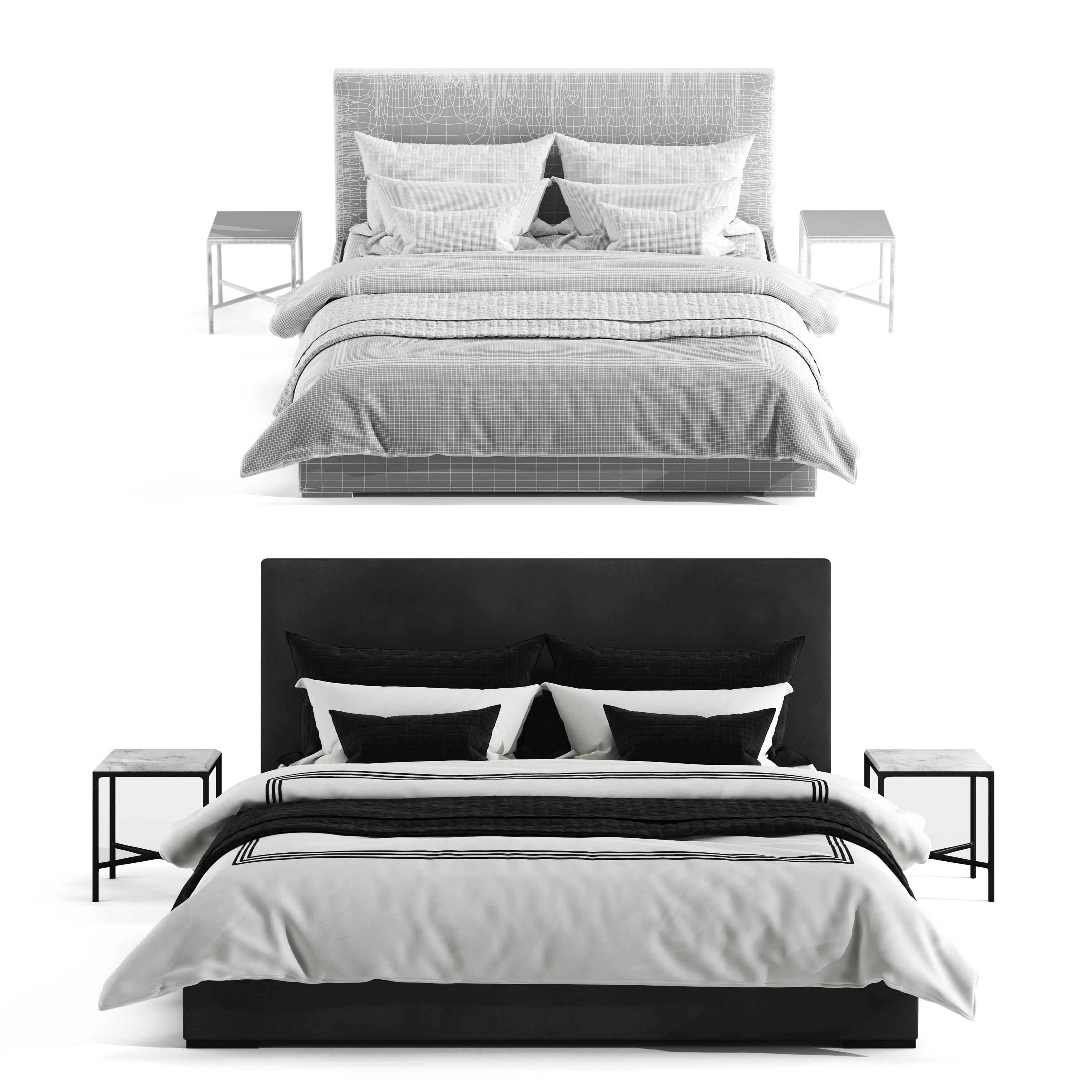 Rh Lawson Bed 3D model_4