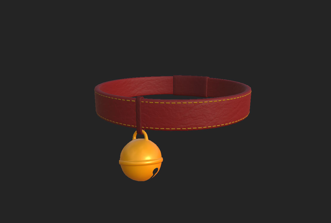 Cat Collar 3D model_8