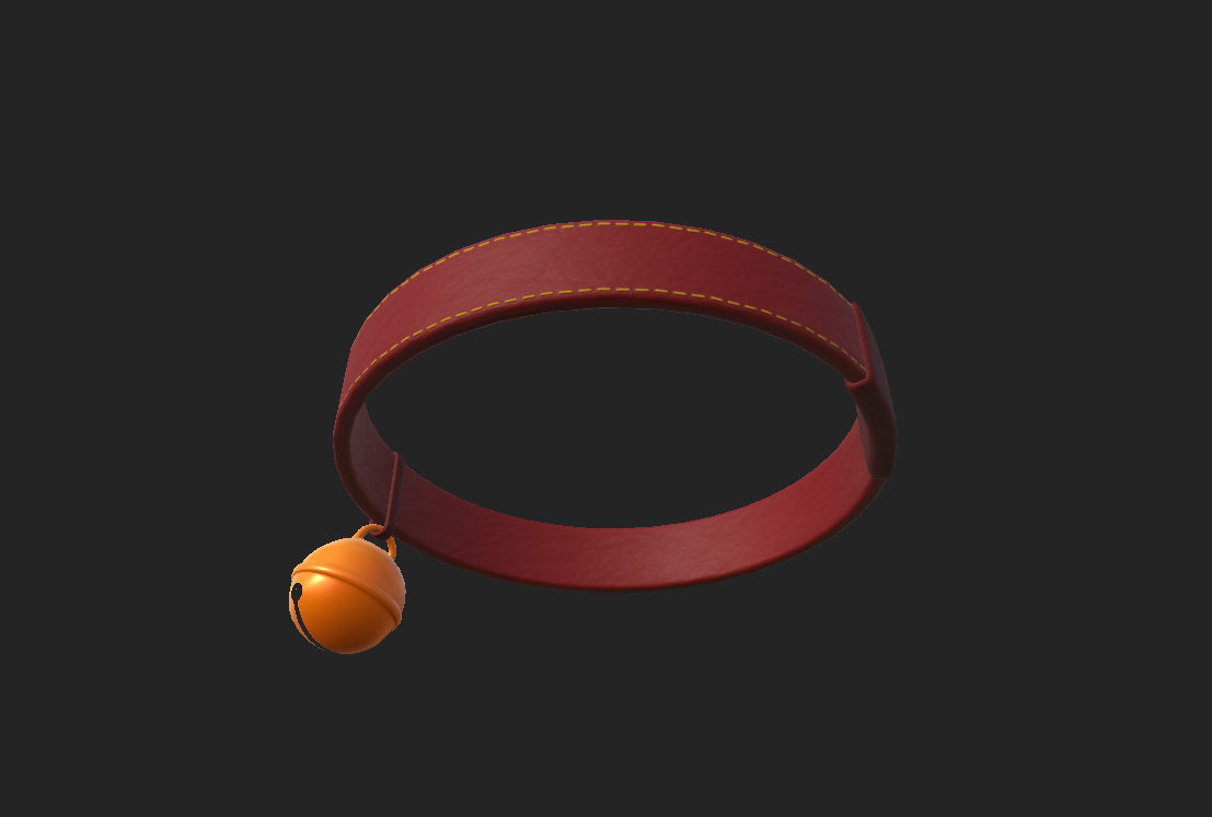Cat Collar 3D model_13