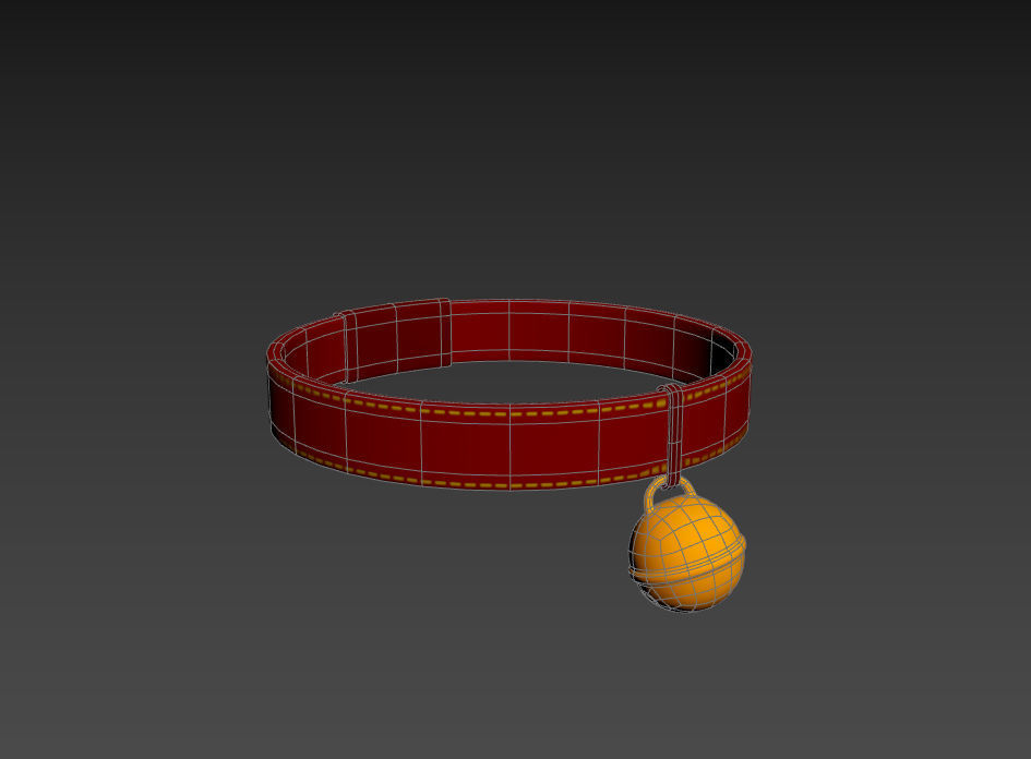 Cat Collar 3D model_17