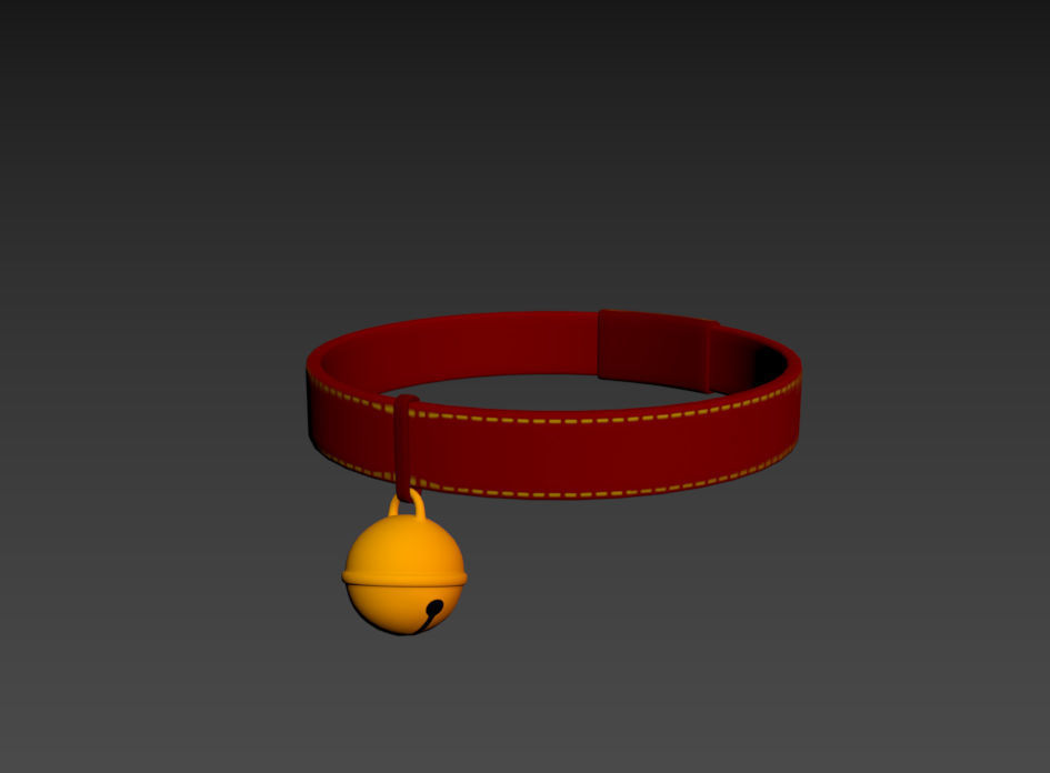 Cat Collar 3D model_14