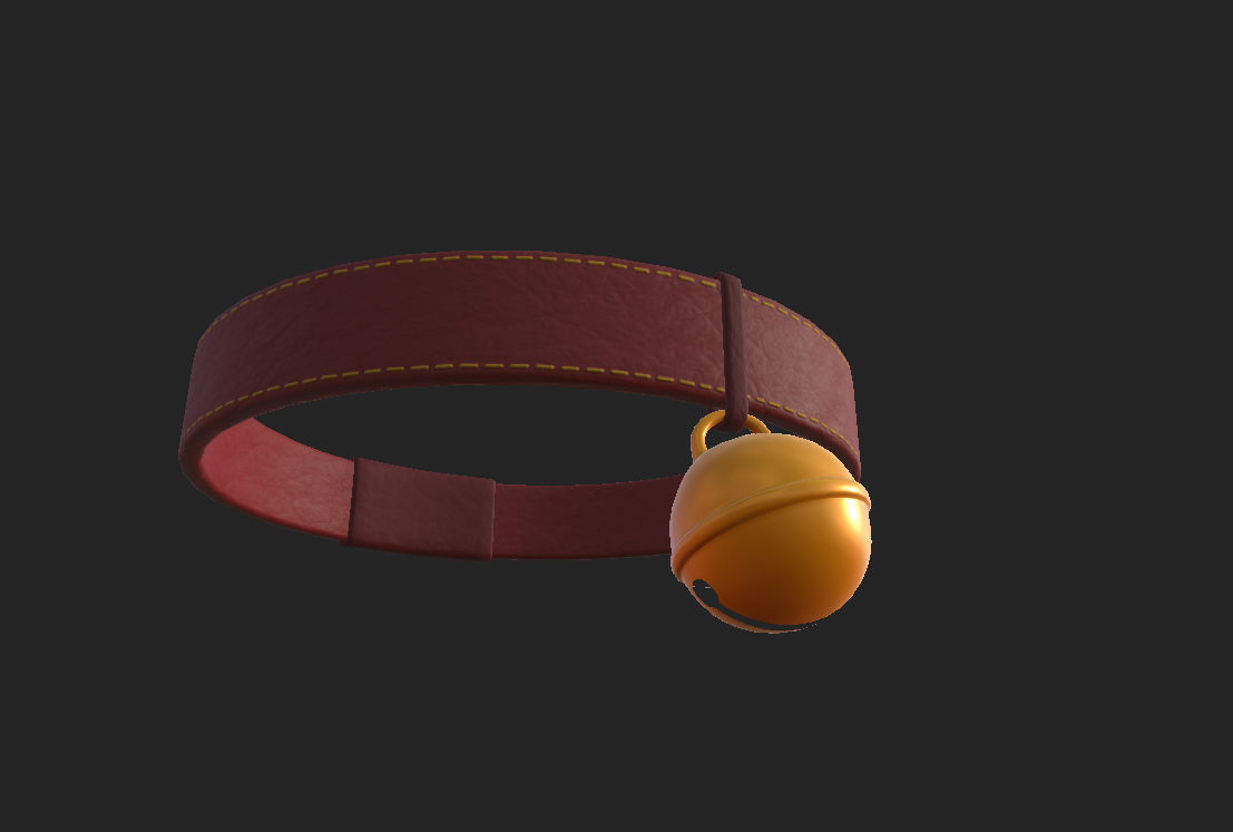 Cat Collar 3D model_11