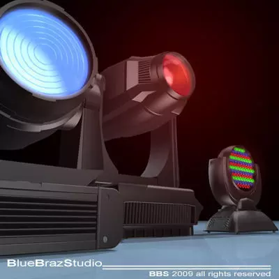 moving head collection 3D model_0