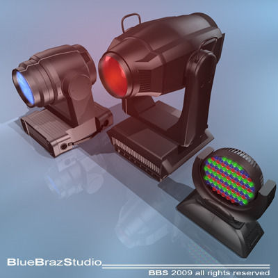 moving head collection 3D model_4