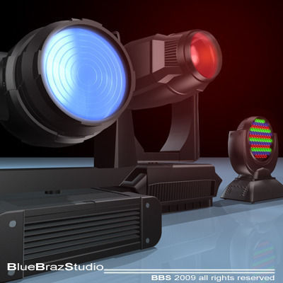 moving head collection 3D model_1