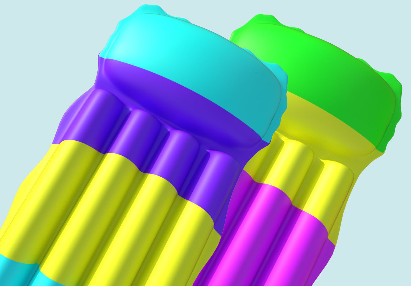 Pool float Low-poly 3D model_1