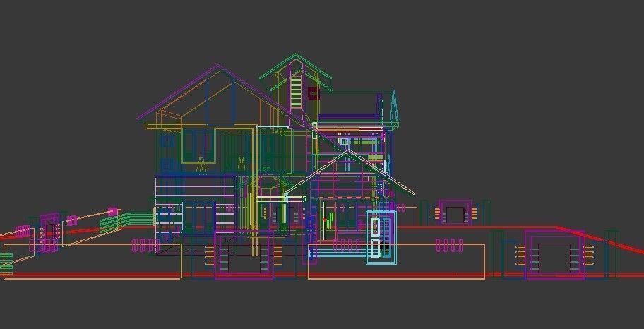 HOME 6 modern house in kerala 3D model_6