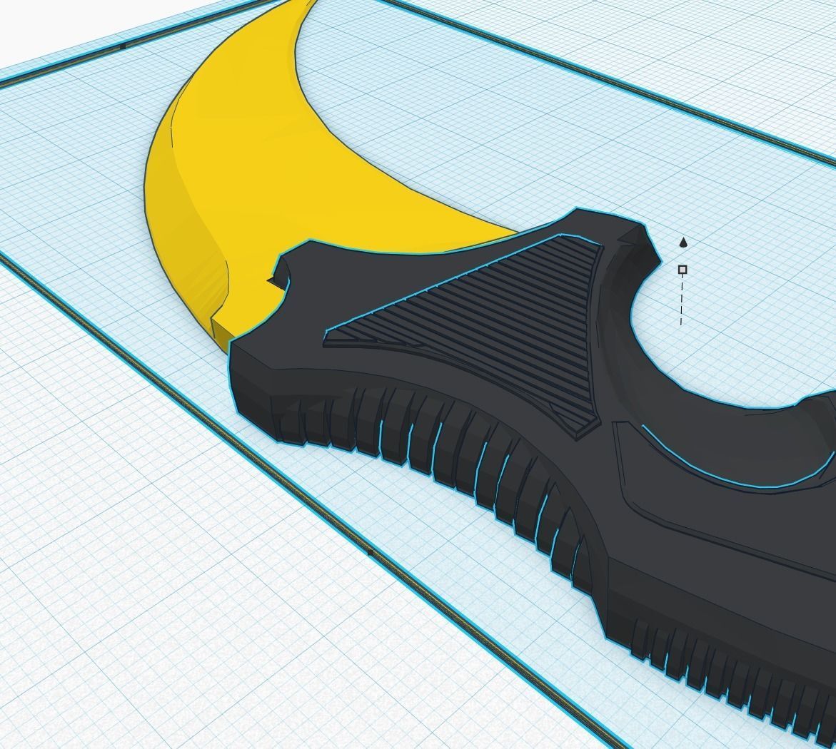 Two-colors enabled karambit kerambit knife 3D print 3D print model_5