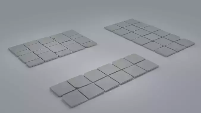 Lowpoly PathwayBlocks set of squares