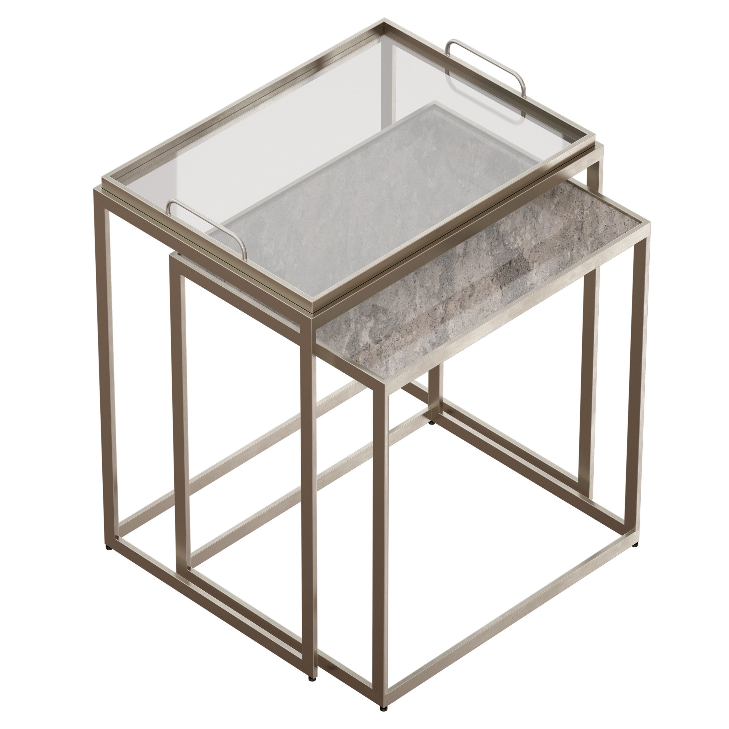 Saylor Nesting End Tables Crate and Barrel 3D model_3