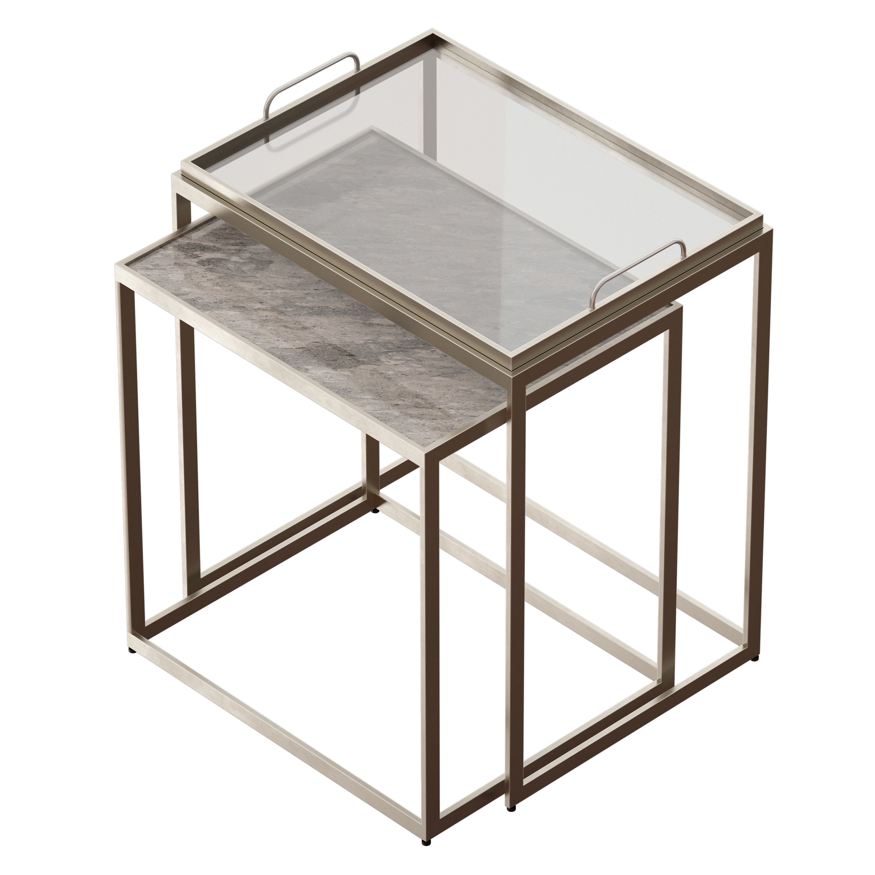 Saylor Nesting End Tables Crate and Barrel 3D model_2