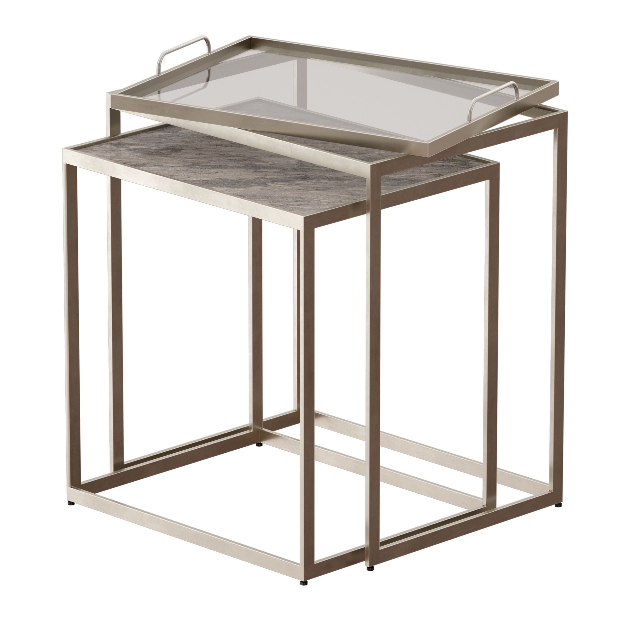 Saylor Nesting End Tables Crate and Barrel 3D model_5