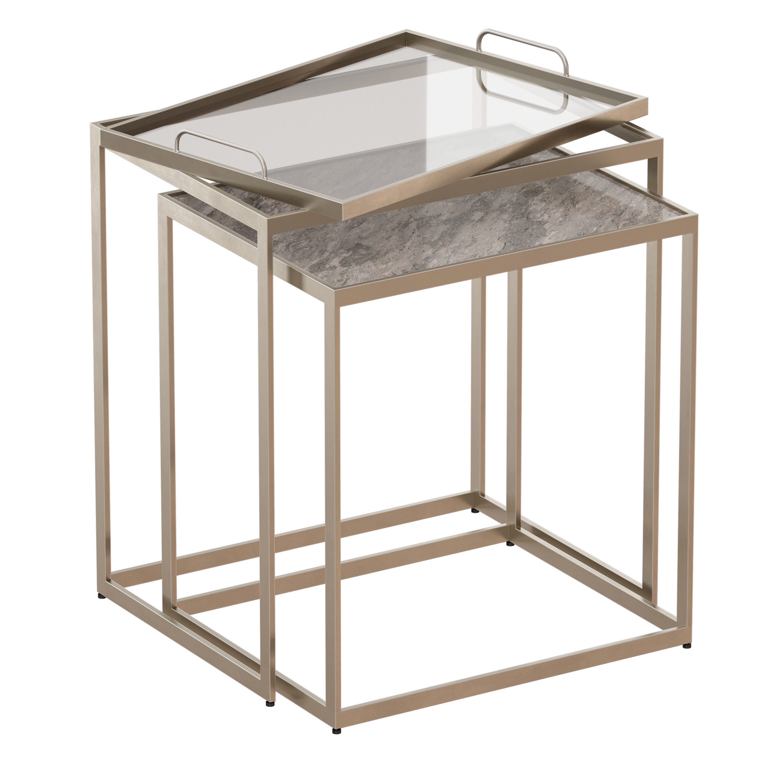 Saylor Nesting End Tables Crate and Barrel 3D model_4