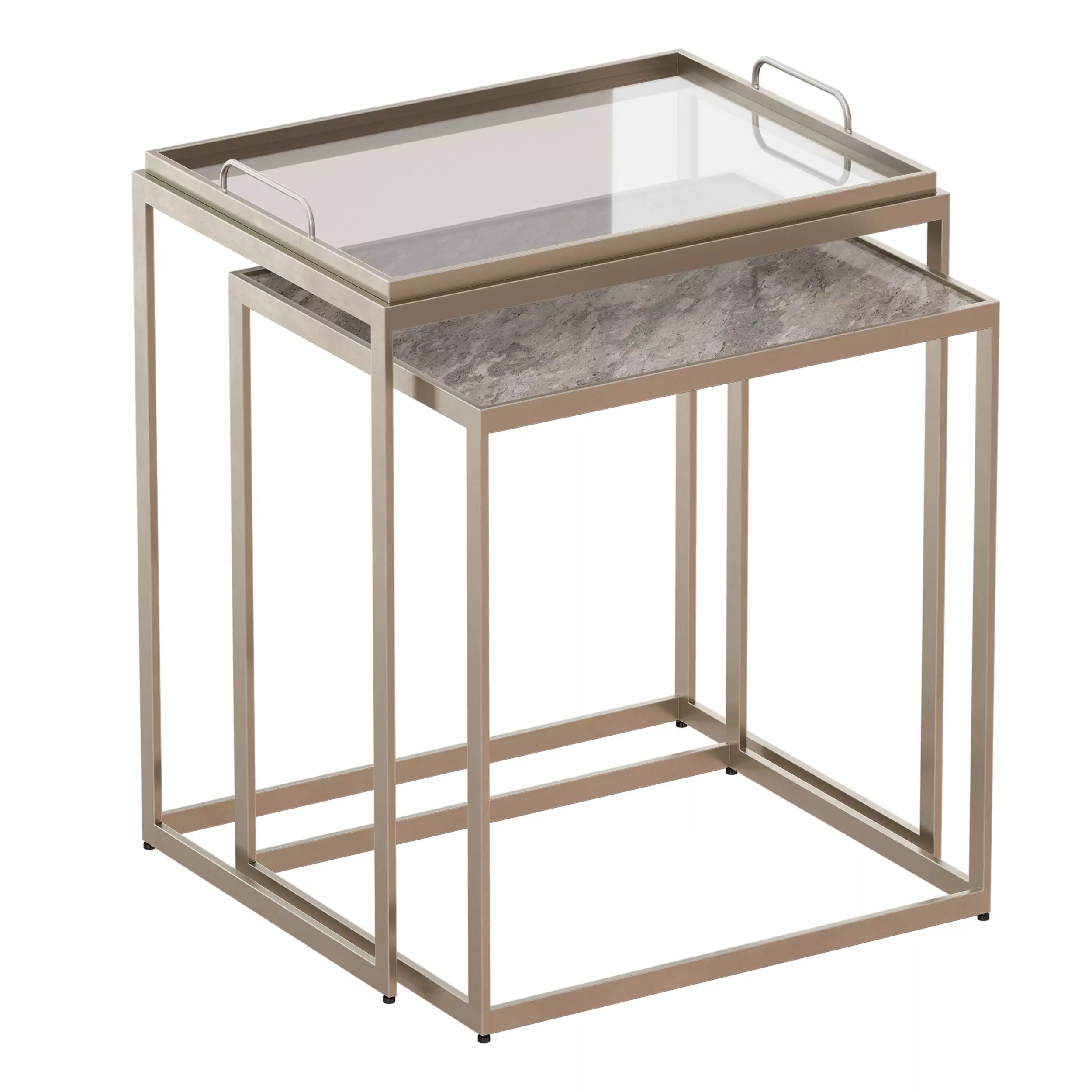 Saylor Nesting End Tables Crate and Barrel 3D model_0