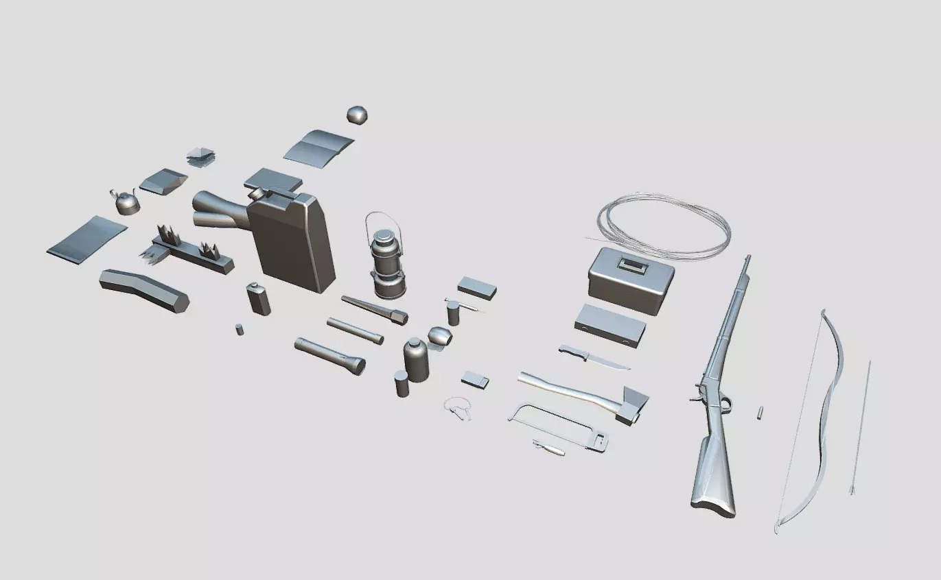 Survival Items  3D model_0