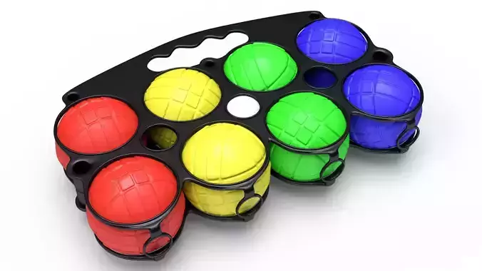 Beach bowls 3D model