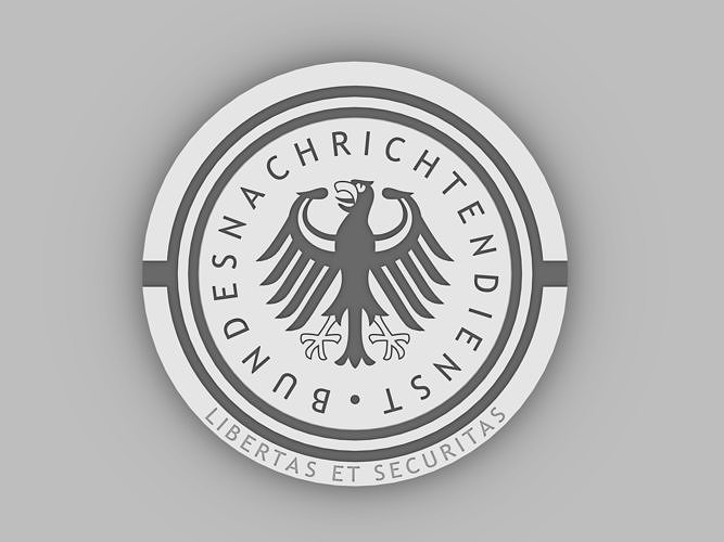 Coat of arms BND Emblem 3D print model