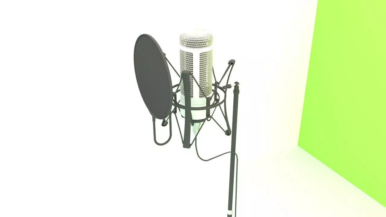 Microphone 3D model_0