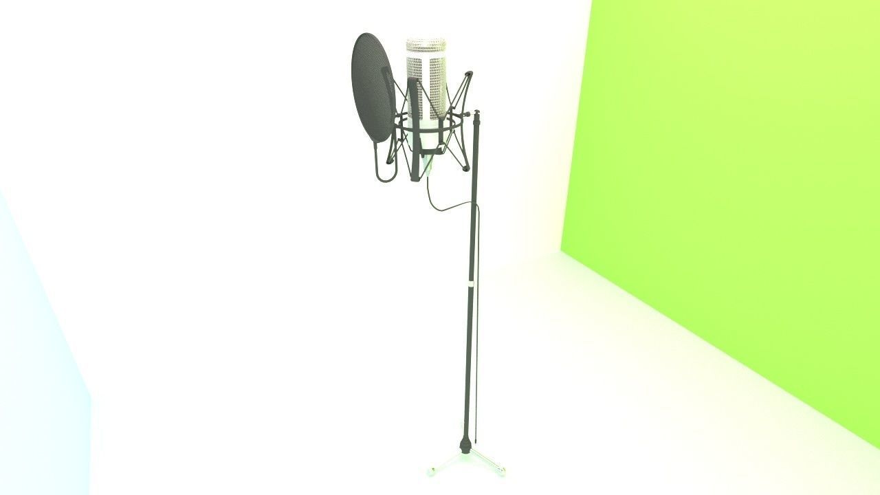 Microphone 3D model_1