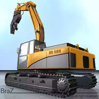 Hydraulic Excavators with demolition bucket