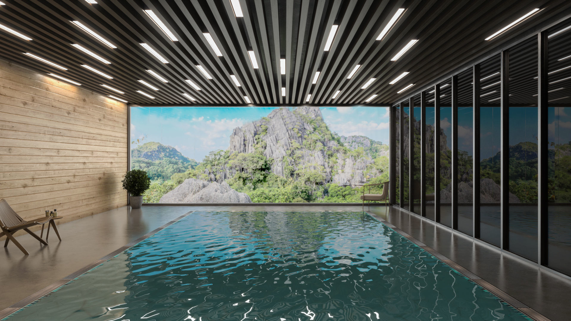 Pool Interior 3D model_1