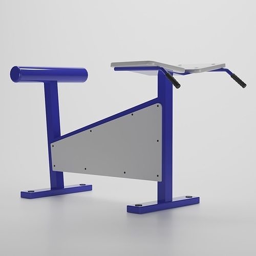 Street exercise machine -  Hyperextension 3D model