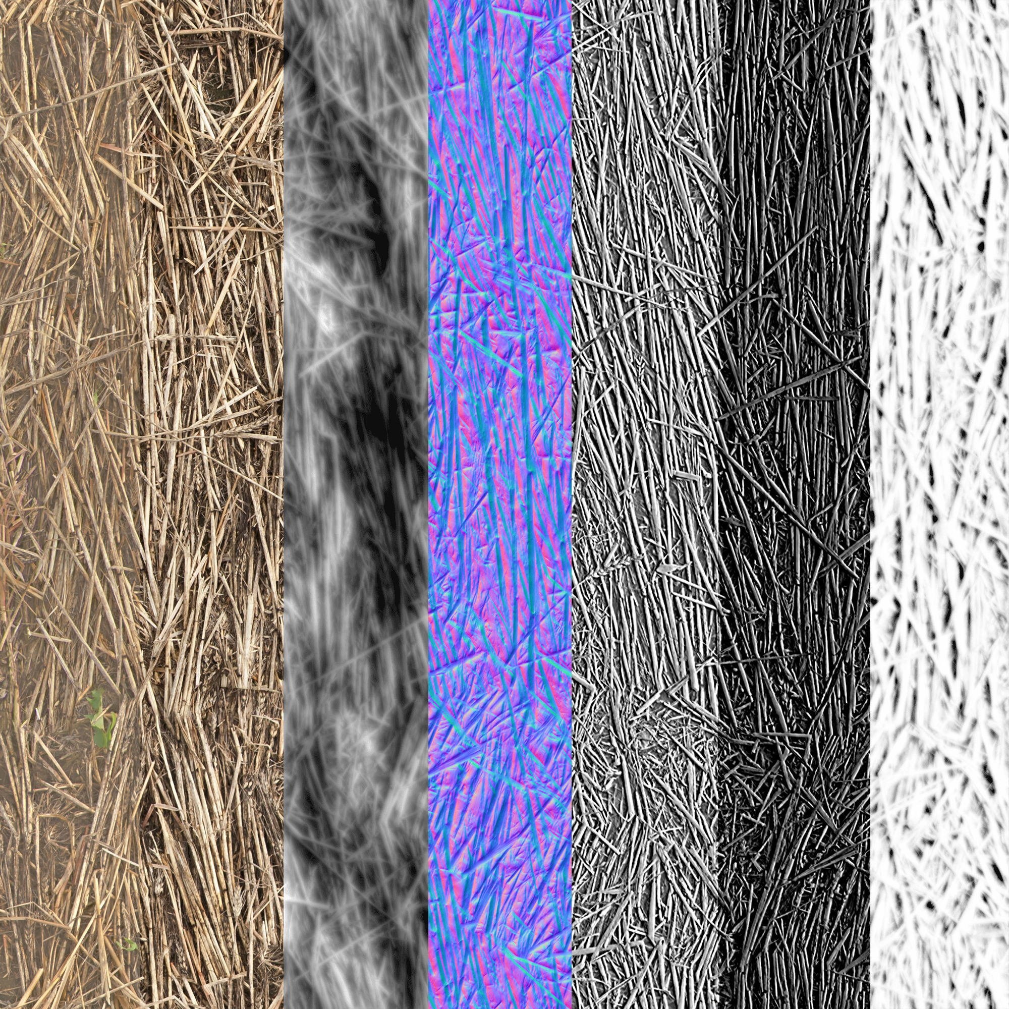 Pack of 22 Village Hay and Straw PBR Volume 3 Texture_1