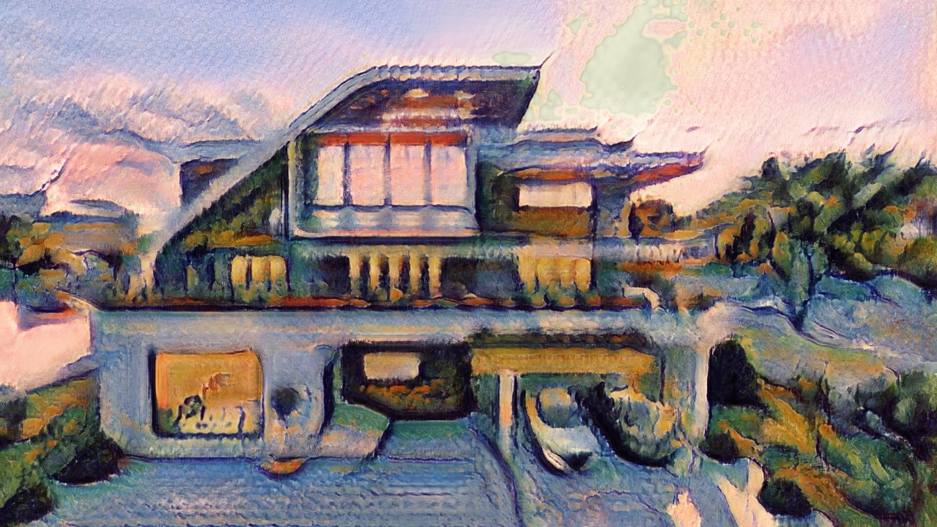 Villa modern 3D model_7