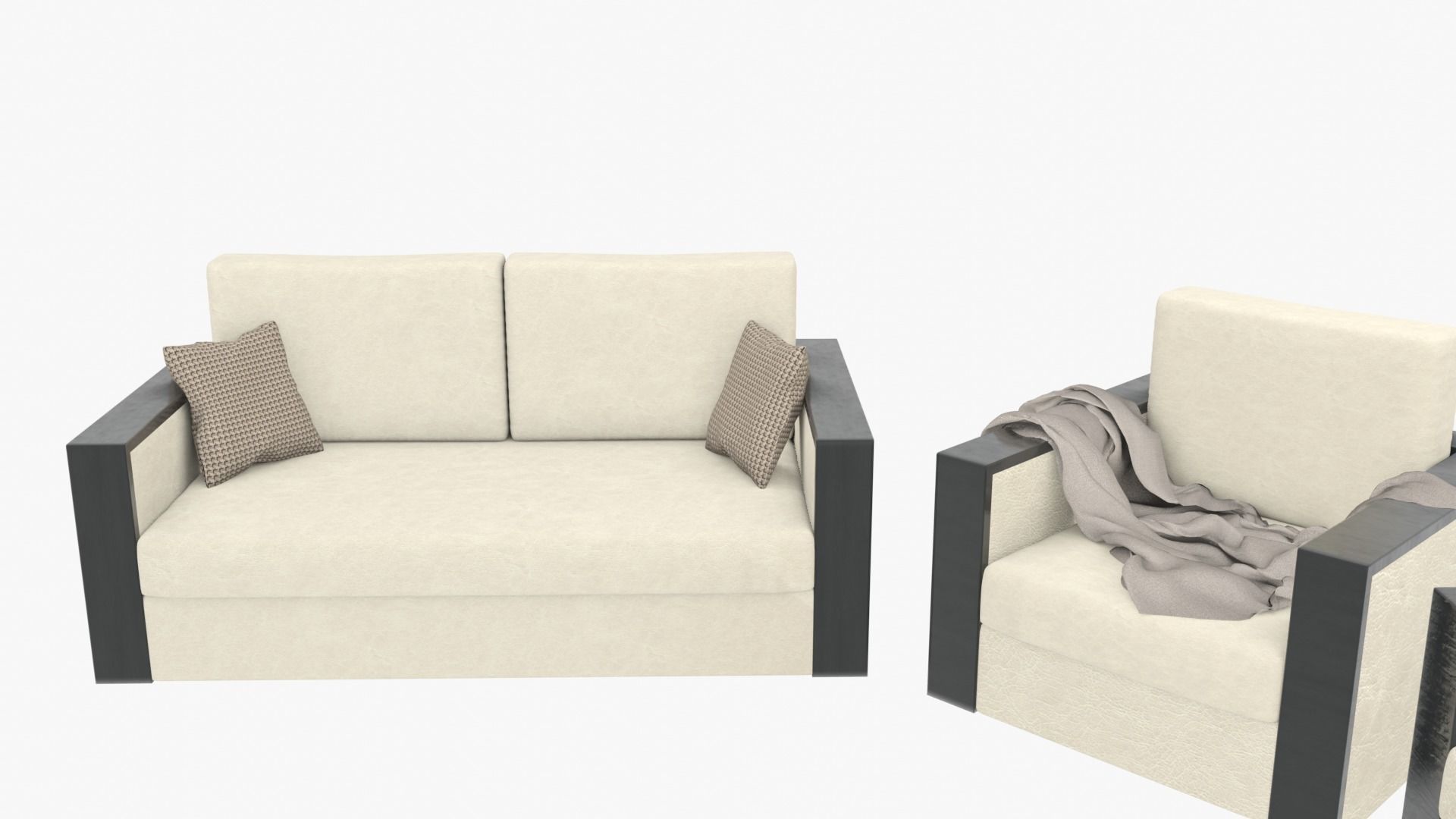Armani Raphael Sofa Collection 3D model_4